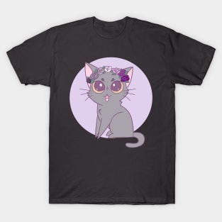 Subtle Ace Pride Cat T-Shirt